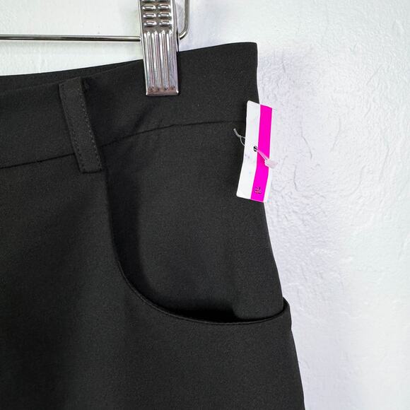 Vince Camuto Stretch Wide Leg Slim Trousers Pants Slacks Black Business Sz 6 NWT - Picture 10 of 11